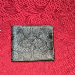 Coach Men's Black Leather Wallet